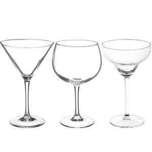 Cocktailglazen set - gin/martini/margarita glazen - 12x stuks