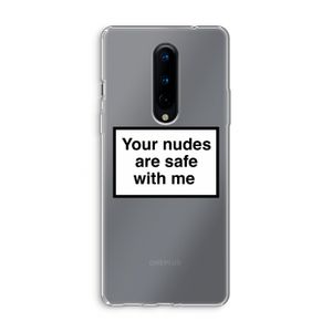 Safe with me: OnePlus 8 Transparant Hoesje