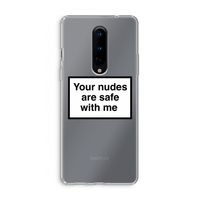 Safe with me: OnePlus 8 Transparant Hoesje