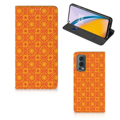 OnePlus Nord 2 5G | Hoesje met Magneet | Batik Oranje