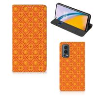 OnePlus Nord 2 5G | Hoesje met Magneet | Batik Oranje