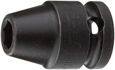 HAZET Krachtdopsleutel 880S-7 · 3/8 inch (10 mm) vierkant hol · Buiten-zeskant-tractieprofiel · SW 7 mm