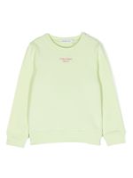 Calvin Klein Kids sweat en coton à logo imprimé - Vert