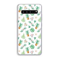 Ananas bladeren: Samsung Galaxy S10 5G Transparant Hoesje