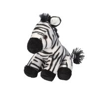 Pluche knuffel Zebra van 13 cm - thumbnail