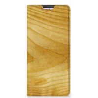 Xiaomi Redmi Note 10 Pro Book Wallet Case Licht Hout - thumbnail