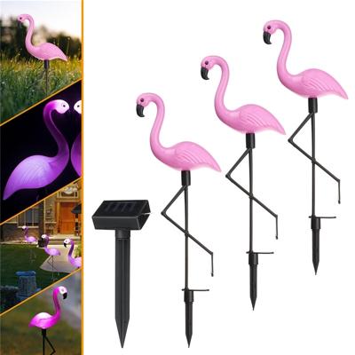 3 in 1 waterdichte zonne-Flamingo gazon licht geleid tuin pad landschap lichten nacht lamp