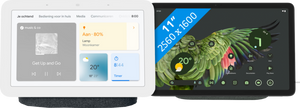Google Pixel Tablet 256GB Wifi Grijs en Dock met Speaker + Nest Hub 2 Charcoal