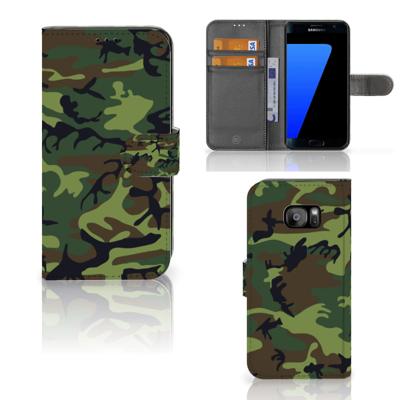 Samsung Galaxy S7 Edge | Telefoon Hoesje | Army Dark
