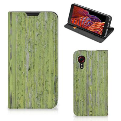 Samsung Galaxy Xcover 5 Book | Wallet Case | Green Wood