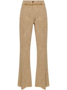 ETRO flared cropped trousers - Marron