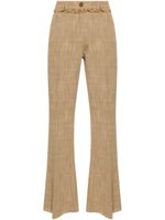 ETRO flared cropped trousers - Marron