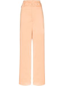 Low Classic pantalon à taille haute ceinturée - Orange