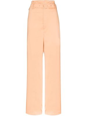 Low Classic pantalon à taille haute ceinturée - Orange
