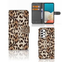 Samsung Galaxy A53 Telefoonhoesje met Pasjes Leopard