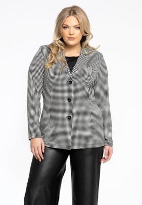 Yoek Korte blazer | Zwart | Maat 46/48