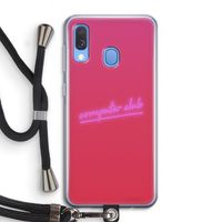 Vice Glow: Samsung Galaxy A40 Transparant Hoesje met koord