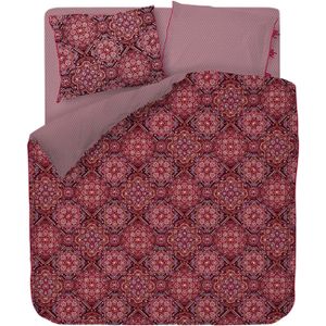 PiP Studio Il Mosaico Dekbedovertrek Donker Rood-1-persoons (140 x 200/220 cm)