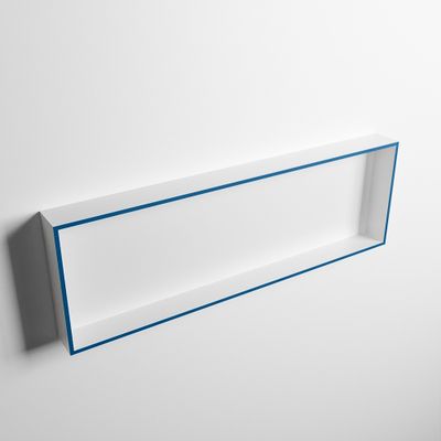 MONDIAZ EASY Nis 89,5x29,5cm in solid surface kleur Jeans | Talc. 1 vak geschikt voor in- of opbouw