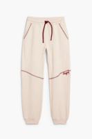 Broek met elastiek en naden - WHITE - 13/14