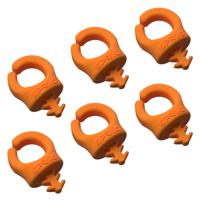 SPRIG Cable Opening 9 mm 1/4”-20, Orange, 6-Pack