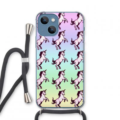 Musketon Unicorn: iPhone 13 mini Transparant Hoesje met koord