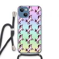 Musketon Unicorn: iPhone 13 mini Transparant Hoesje met koord
