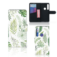 Motorola One Action Hoesje Leaves - thumbnail