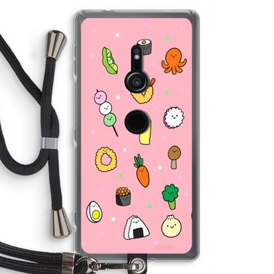 Happy bento friends: Sony Xperia XZ2 Transparant Hoesje met koord