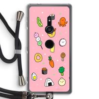 Happy bento friends: Sony Xperia XZ2 Transparant Hoesje met koord Happy bento friends: Sony Xperia XZ2 Transparant Hoesje met koord