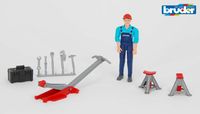 Bruder werkplaats set monteur/lift/krik/gereedschap Bruder werkplaats set monteur/lift/krik/gereedschap