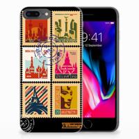 Apple iPhone 7 Plus | 8 Plus | Silliconen Back Cover | Postzegels