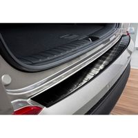 Zwart RVS Bumper beschermer passend voor Hyundai Tucson 2015-2018 'RIbs' AV245134