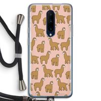 Alpacas: OnePlus 7 Pro Transparant Hoesje met koord