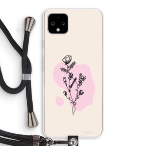 Roses are red: Pixel 4 XL Transparant Hoesje met koord