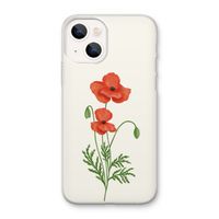 Red poppy: iPhone 13 mini Transparant Hoesje