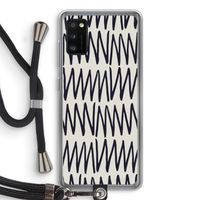 Marrakech Zigzag: Samsung Galaxy A41 Transparant Hoesje met koord