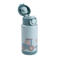 Done By Deer geïsoleerde drinkfles tiny farm - blauw