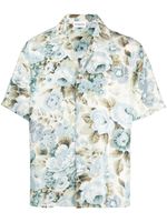 P.A.R.O.S.H. chemise en soie à fleurs - Tons neutres