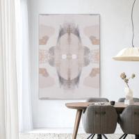 Urban Cotton Wandkleed 'Chiru Antelope' 80 x 110cm in Frame - black