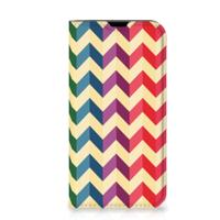 iPhone 13 Mini | Hoesje met Magneet | Zigzag Multi Color