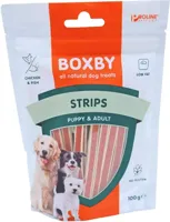 Boxby Strips kip & vis 100 gram