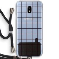 Rooster: Samsung Galaxy J3 (2017) Transparant Hoesje met koord