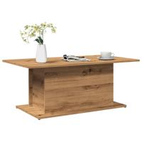 Salontafel 102x55,5x40 cm bewerkt hout artisanaal eikenkleur