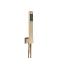 Crosswater Square Designer handdoucheset - vierkant - geborsteld messing (goud) SK962F