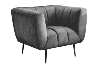 Fauteuil NOBLESSE velvet grijs - 44540