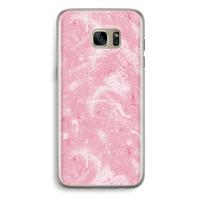 Abstract Painting Pink: Samsung Galaxy S7 Edge Transparant Hoesje
