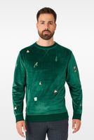 Kerst Sweater Groen X-Mas Icons Opposuits Deluxe