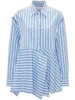 JW Anderson chemise drapée à rayures - Bleu - thumbnail