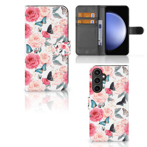 Samsung Galaxy S23 FE Hoesje Butterfly Roses